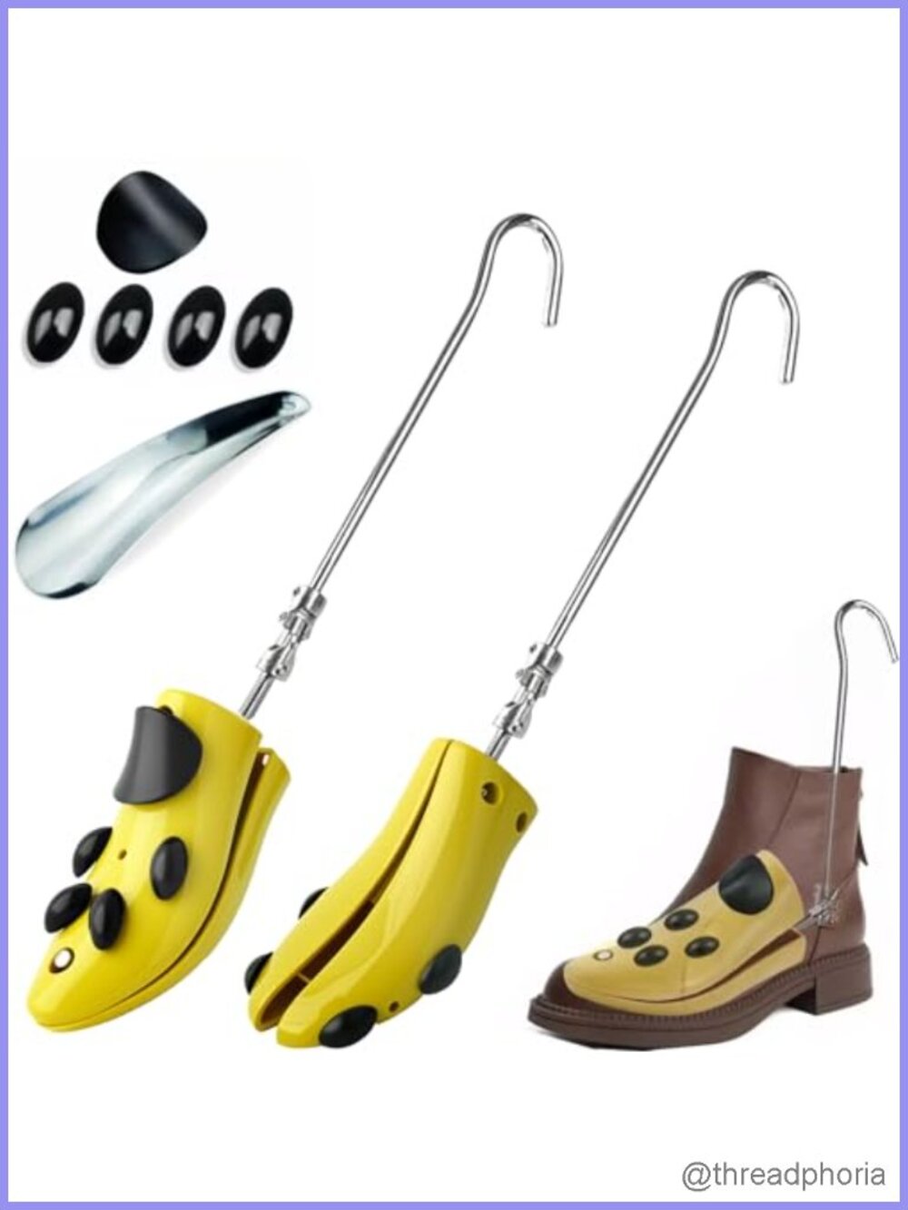 Adjustable Boot Stretcher 2 Pack for Cowboy Boots – Men Women Shoe Stretcher